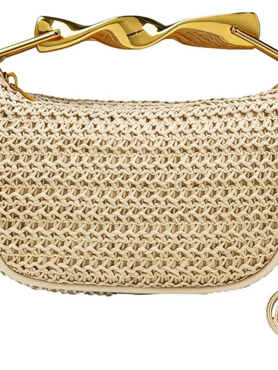 Handbags - Mini Handmade Straw Crossbody Bags for Women Summer Beach Satchel Purse Fashion